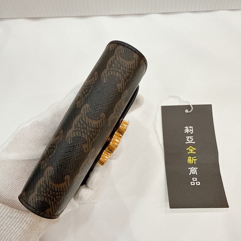 莉亞精品♡Celine 老花三折短夾 全新-4