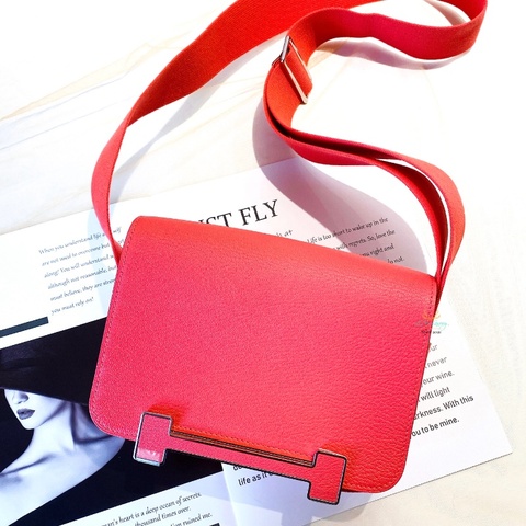 Hermes 愛馬仕 Geta 0E 德克薩斯粉 x 銀釦 木屐包 側背包 斜背包