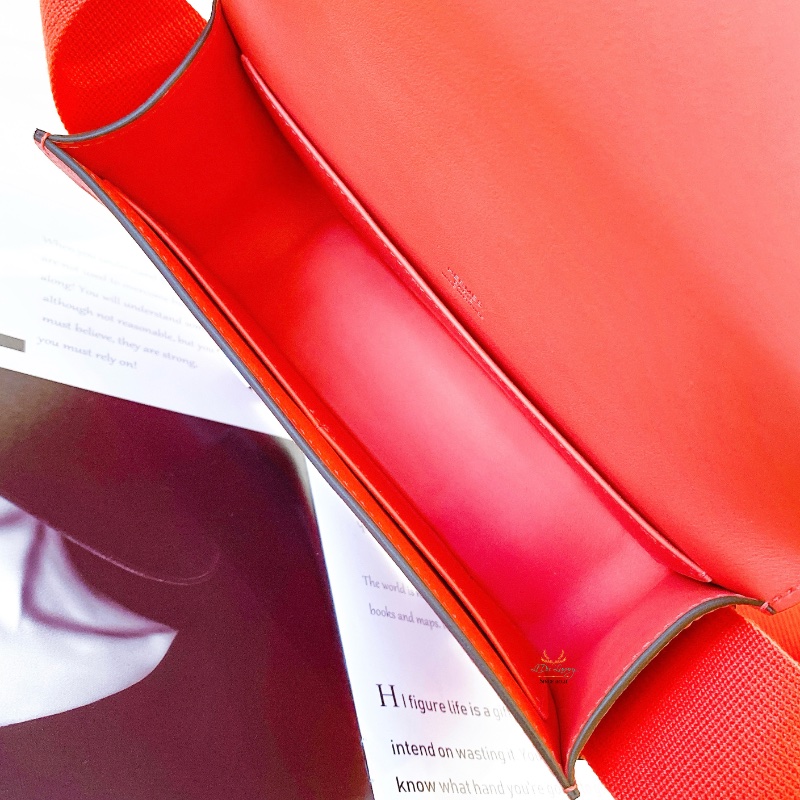 Hermes 愛馬仕 Geta 0E 德克薩斯粉 x 銀釦 木屐包 側背包 斜背包-12