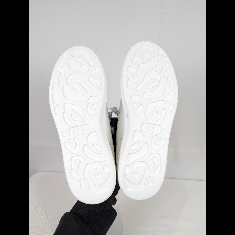 莉亞精品♡Alexander McQueen黑尾小白鞋 尺碼37.5 全新閒置-8