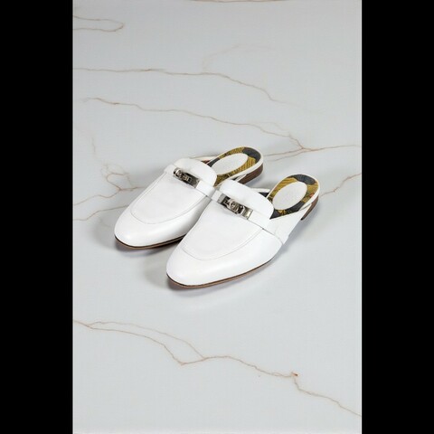 莉亞精品♡Hermes Kelly釦穆勒鞋 尺碼36.5 二手美品