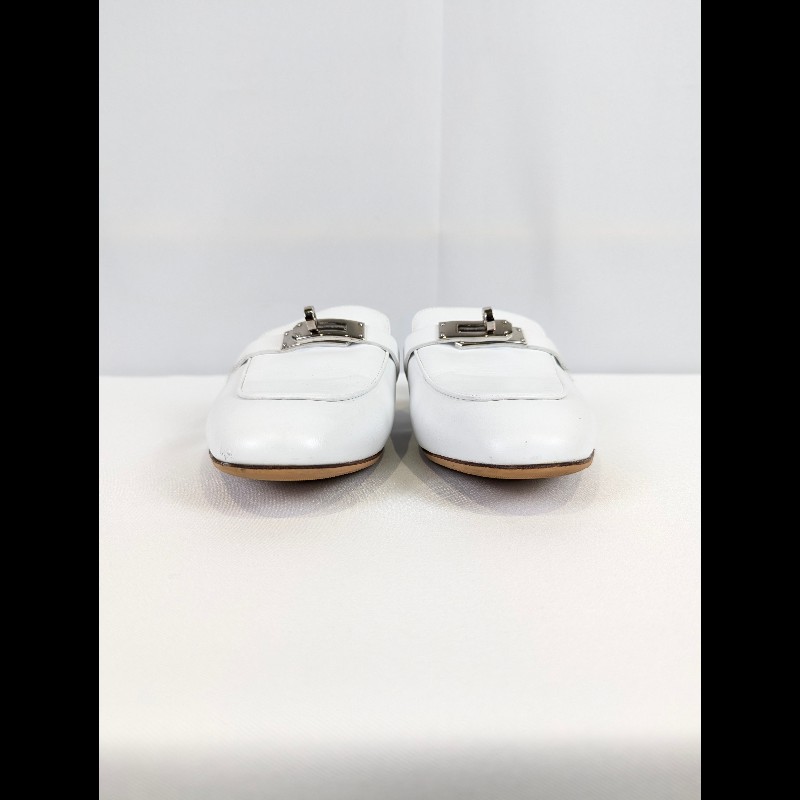莉亞精品♡Hermes Kelly釦穆勒鞋 尺碼36.5 二手美品-1
