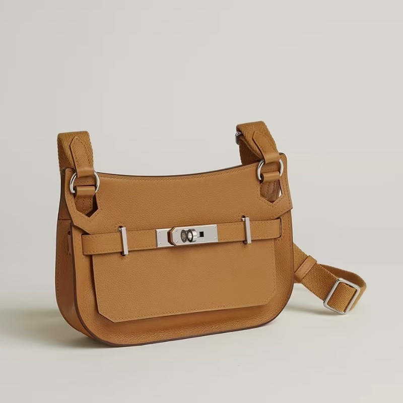 Hermes 芝麻色銀釦swift皮mini jypsiere肩側背包（僅離櫃！）-0