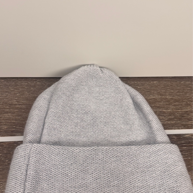 全新閒置Chanel香奈兒灰色氣質爆款大logo編織毛線毛帽冷帽-3