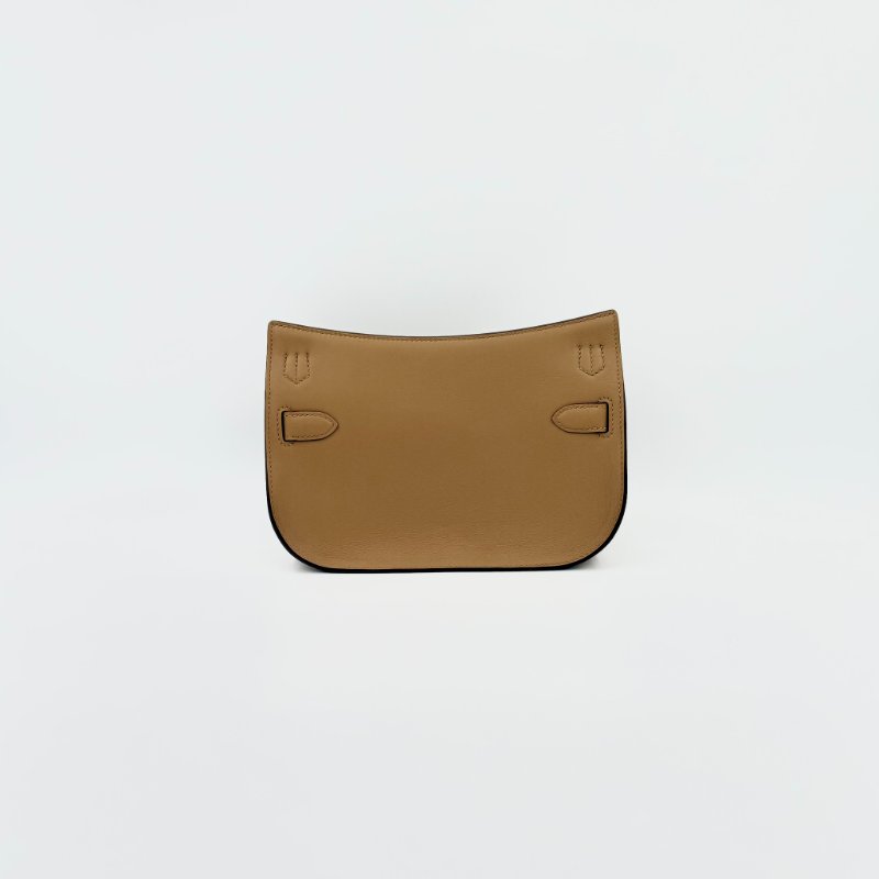 HERMES - 1S芝麻色Swift銀釦Jypsiere肩側背包╻MINI-1