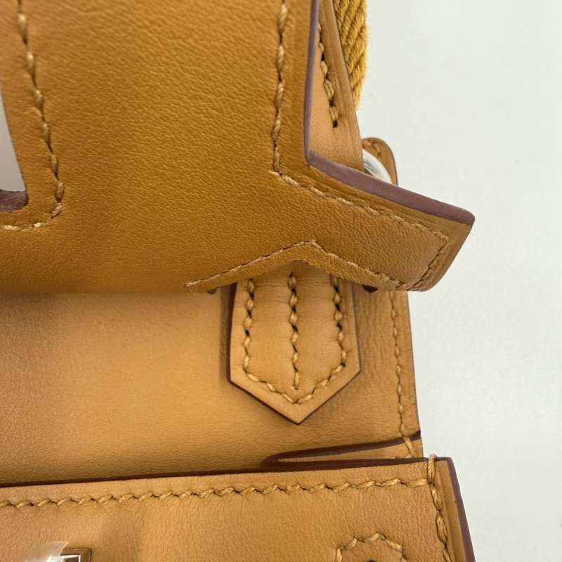 HERMES - 1S芝麻色Swift銀釦Jypsiere肩側背包╻MINI-12