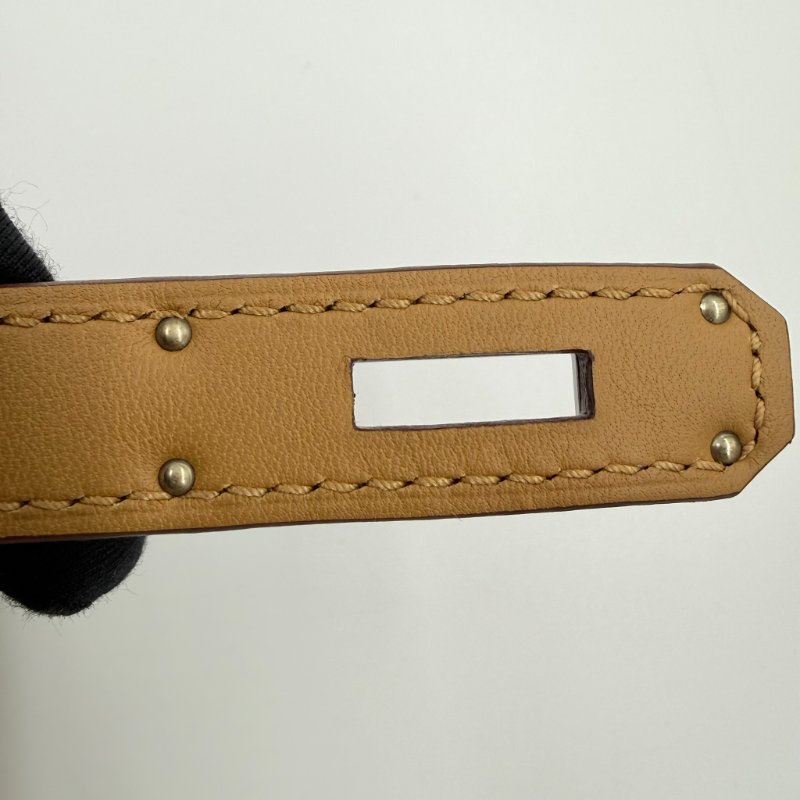 HERMES - 1S芝麻色Swift銀釦Jypsiere肩側背包╻MINI-20