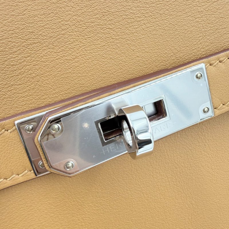 HERMES - 1S芝麻色Swift銀釦Jypsiere肩側背包╻MINI-27