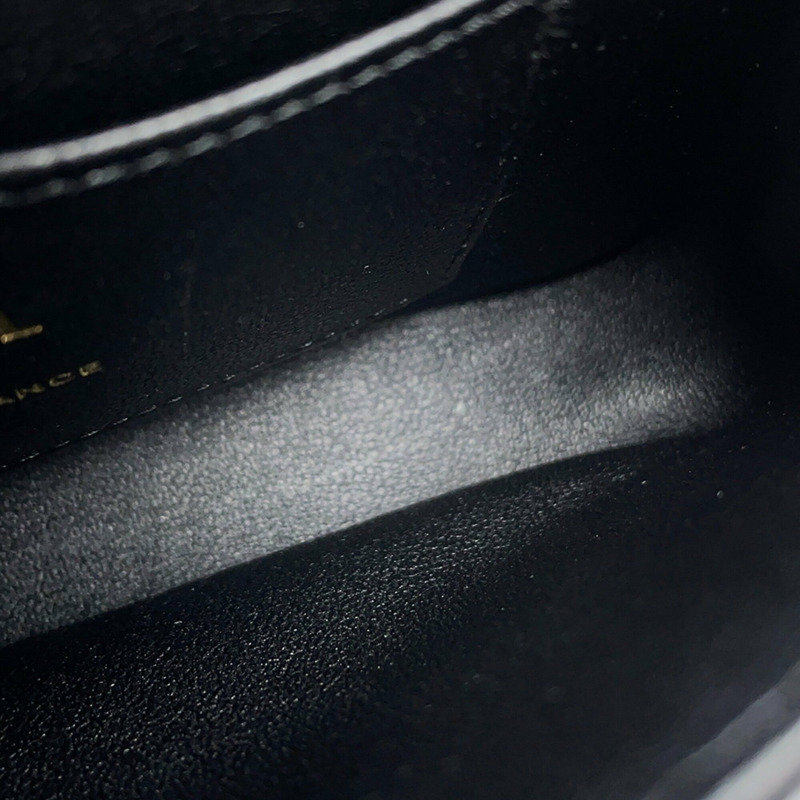 香奈兒 (CHANEL) Matelasse Coco Mark 單肩包/鏈條手拿包，小牛皮，AP4593，黑色-10