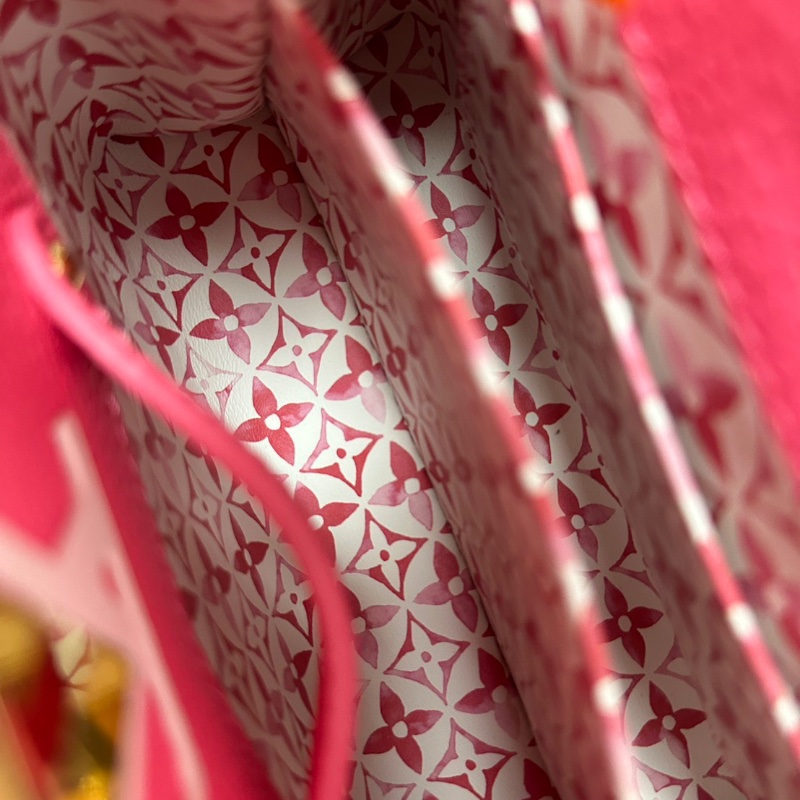 LV Capucines mini粉色限定款 彩虹陶瓷手柄21*14*8 99新配件塵袋-2