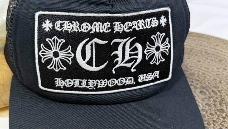 Chrome hearts Hollywood 卡車司機帽黑色-2