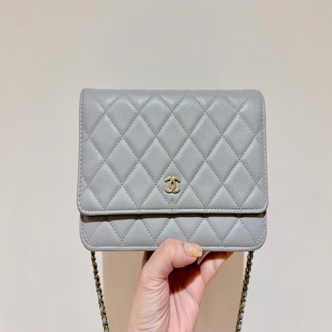 Chanel woc 灰色 晶片款