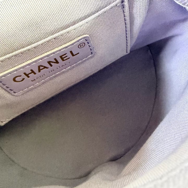 Chanel Duma後背包小號  芯片款 紫色金扣 荔枝皮 18*18*9 全新閒置盒子塵袋-2