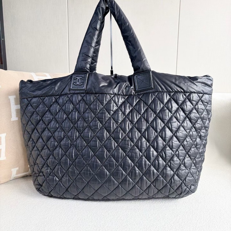 Chanel羽絨Tote托特包大號 黑色44*34*18 98新配件塵袋-7