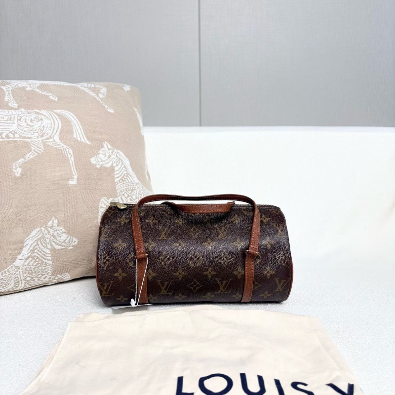 LV老花中古巴比龍圓筒包26*13*13 98新配件塵袋-1