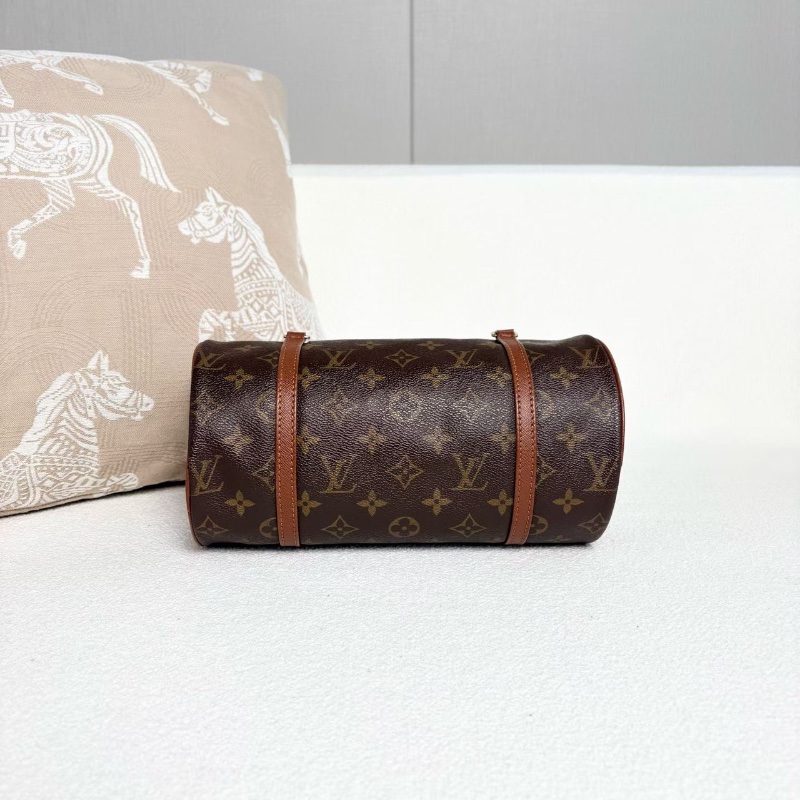 LV老花中古巴比龍圓筒包26*13*13 98新配件塵袋-4