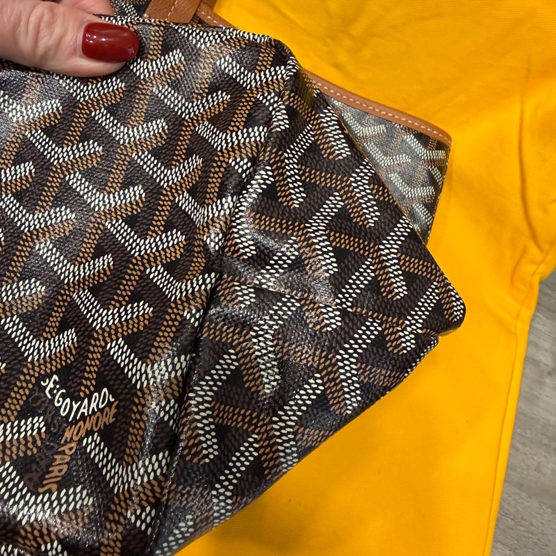 Goyard tote黑棕PM-8