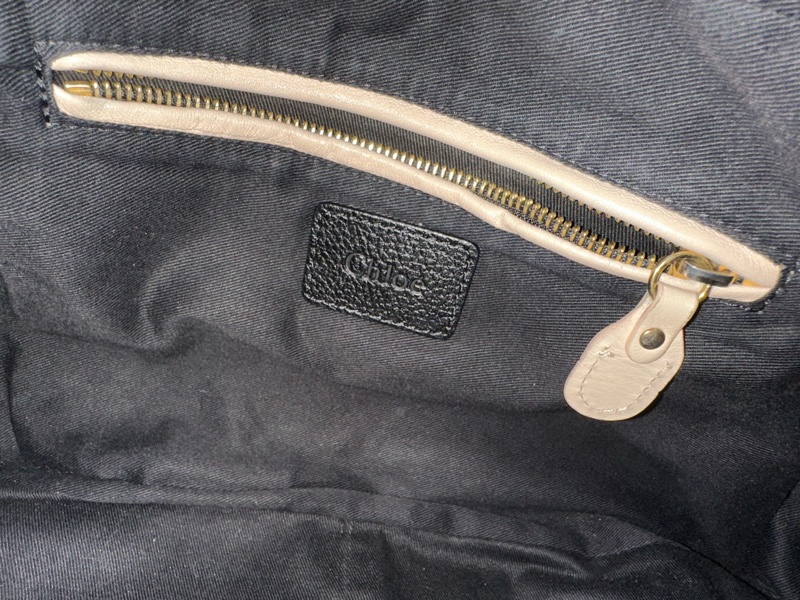 Chloé Paraty中號牛皮手提 肩背包-黑色-15