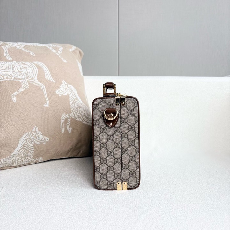 Gucci老花印花手提箱27*19.5*10 99新配件肩帶購證塵袋-6