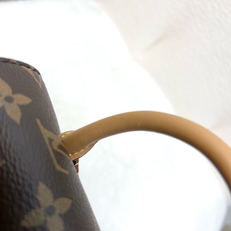 路易威登後背包LV原花montsouris磁釦束口抽繩簍空吊牌後背包PM M45501-13