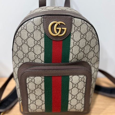 Gucci 1955系列老花後背包/雙肩包/書包