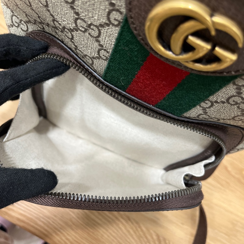 Gucci 1955系列老花後背包/雙肩包/書包-12