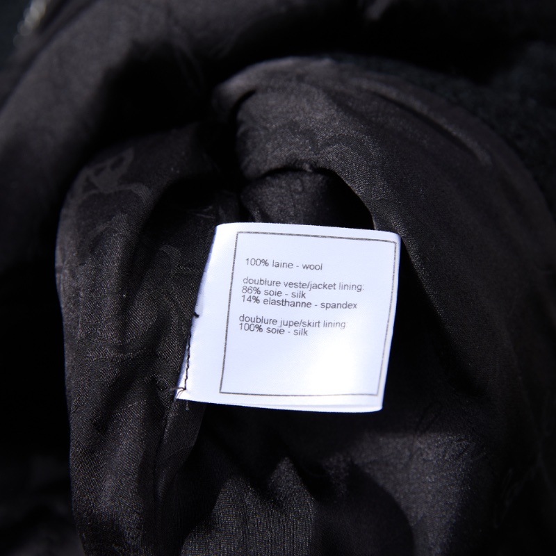 ❤️CHANEL 經典黑色外套 精緻下擺 Logo紐扣-8