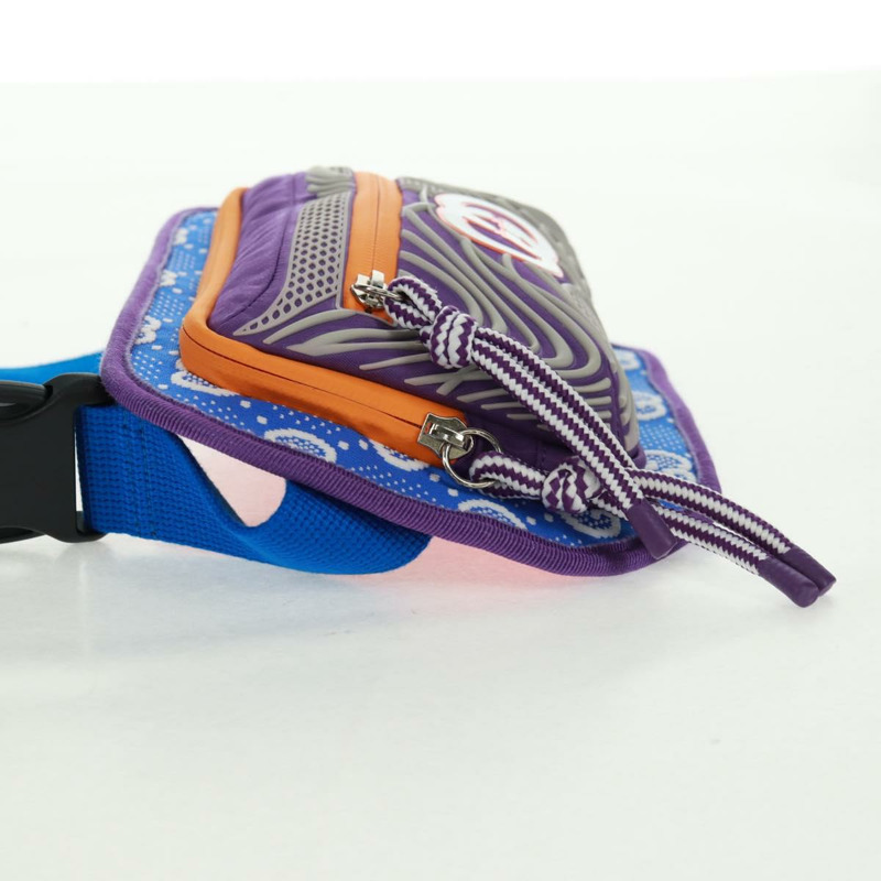 【日本直送】GUCCI 互扣式 G 腰包 尼龍紫銀色 752102 正品 BA9874V-2