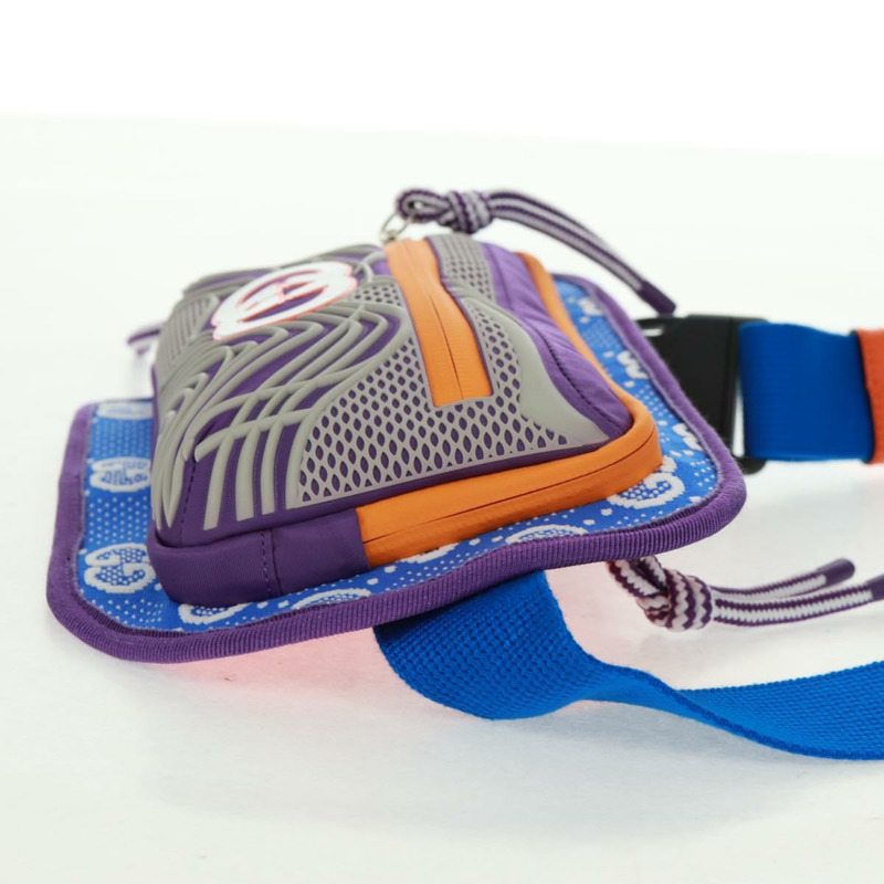 【日本直送】GUCCI 互扣式 G 腰包 尼龍紫銀色 752102 正品 BA9874V-3