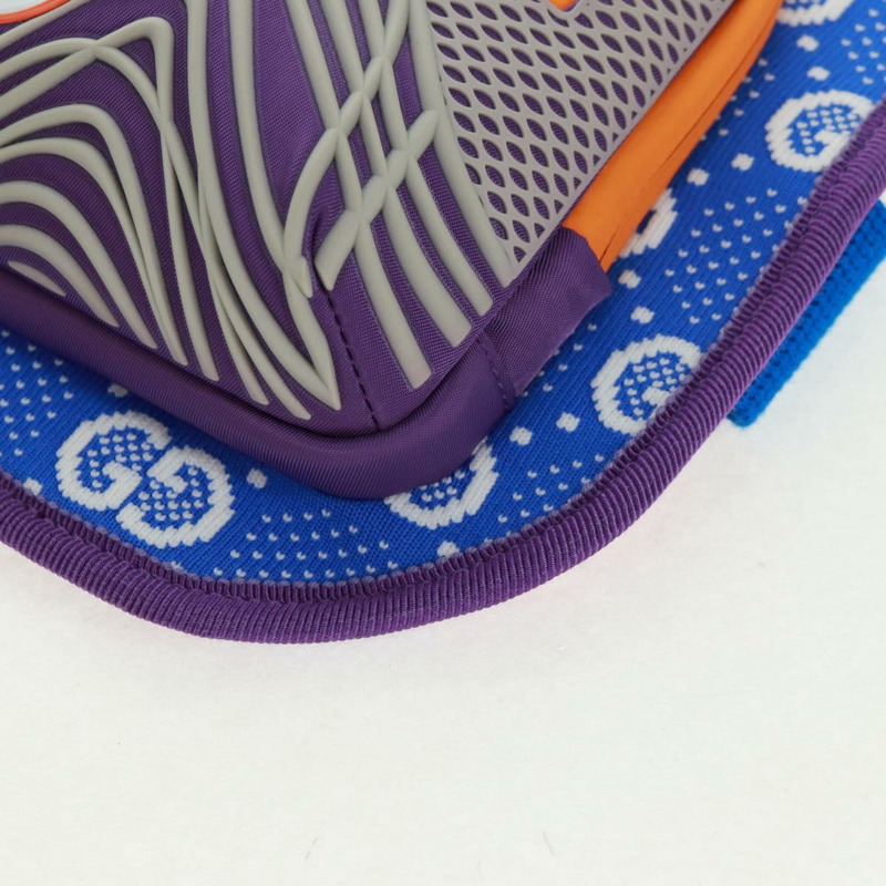 【日本直送】GUCCI 互扣式 G 腰包 尼龍紫銀色 752102 正品 BA9874V-14