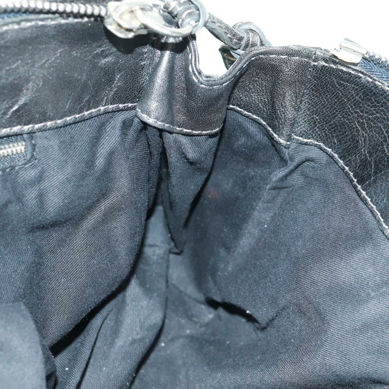 【日本直送】Chloe Paddington 鏈條手提包，黑色金色銀色皮革，正品 am10606V-23