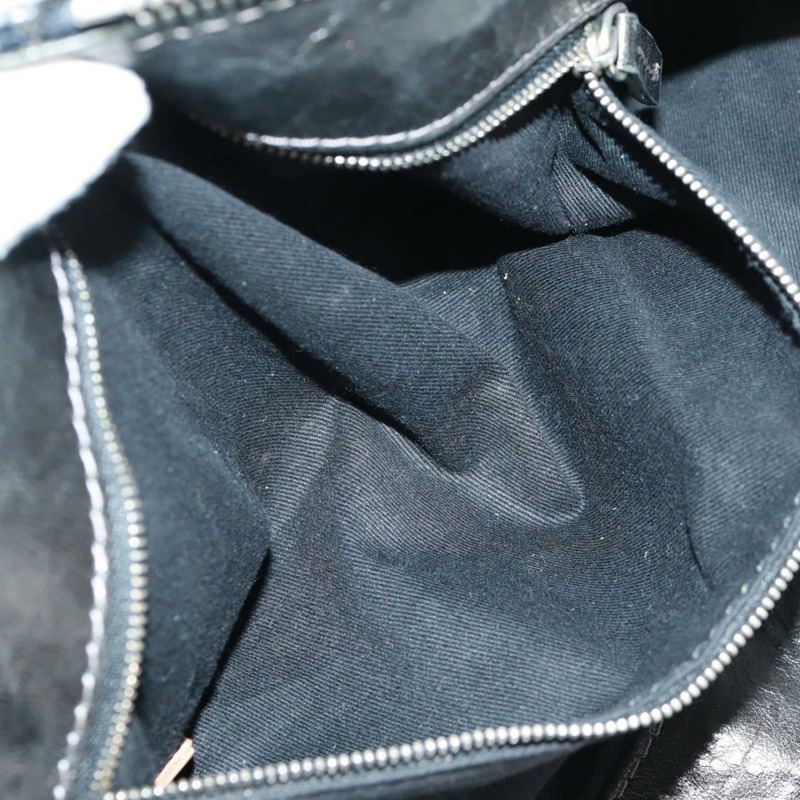 【日本直送】Chloe Paddington 鏈條手提包，黑色金色銀色皮革，正品 am10606V-25