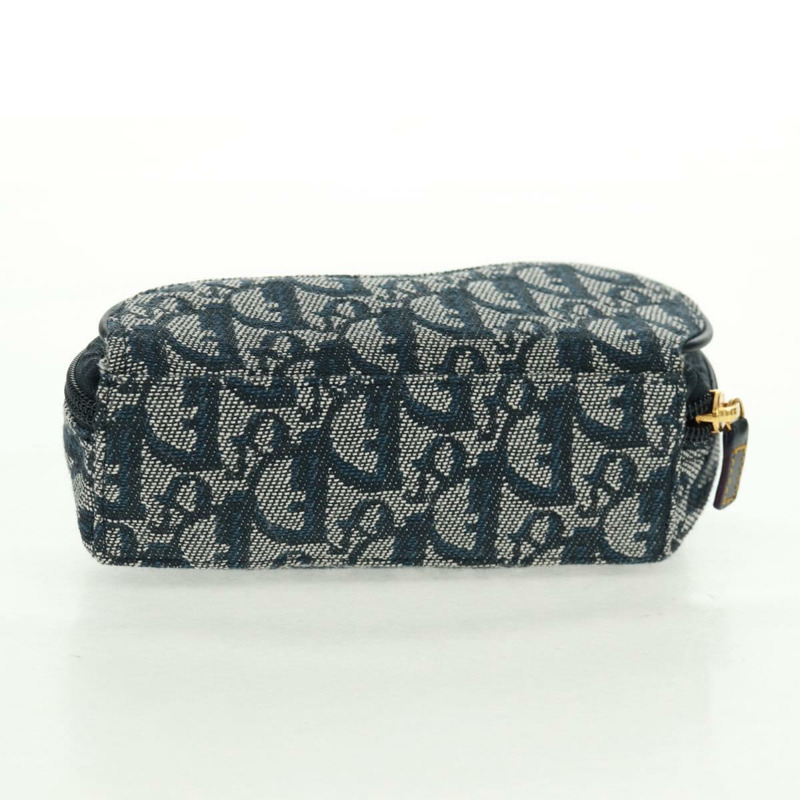 【日本直送】Christian Dior Trotter帆布馬鞍包 海軍藍 金色 正品 168406V-4