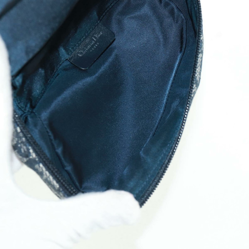 【日本直送】Christian Dior Trotter帆布馬鞍包 海軍藍 金色 正品 168406V-20