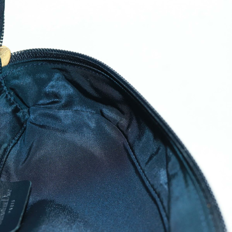 【日本直送】Christian Dior Trotter帆布馬鞍包 海軍藍 金色 正品 168406V-21