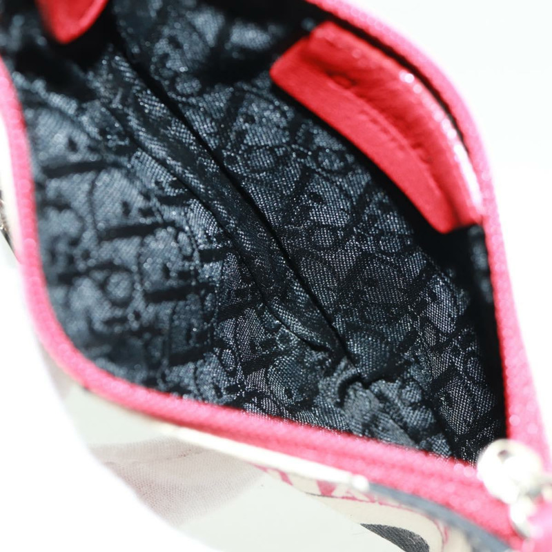 【日本直送】Christian Dior Hardcore 馬鞍形手拿包帆佈白色銀色正品 168201V-9