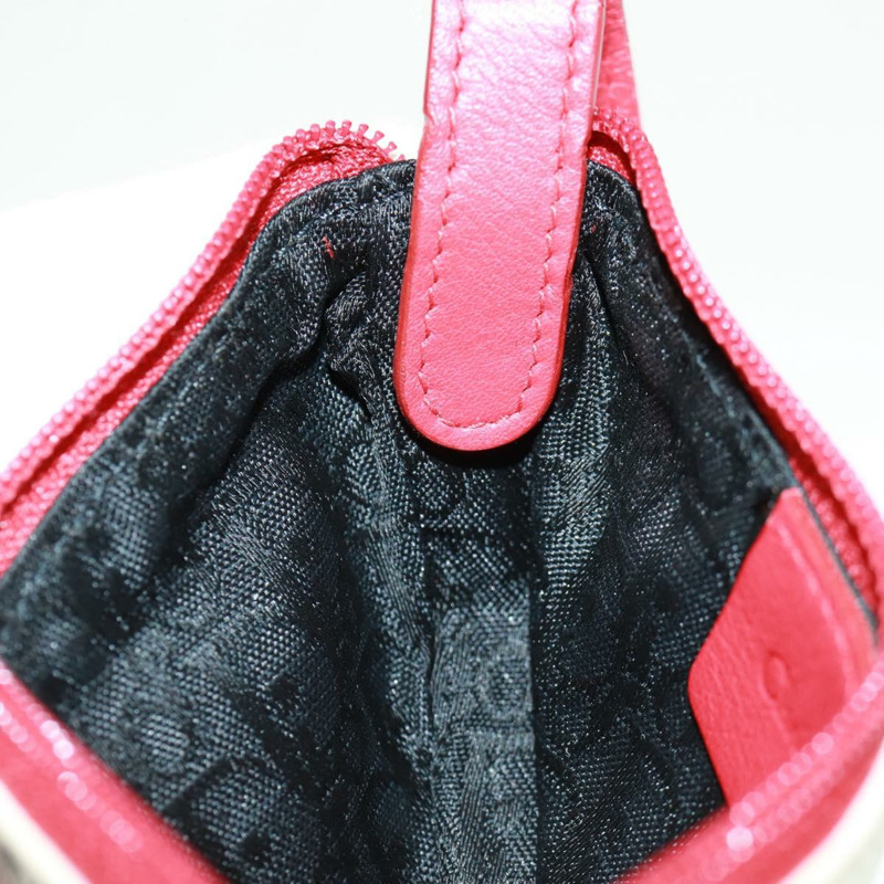 【日本直送】Christian Dior Hardcore 馬鞍形手拿包帆佈白色銀色正品 168201V-17