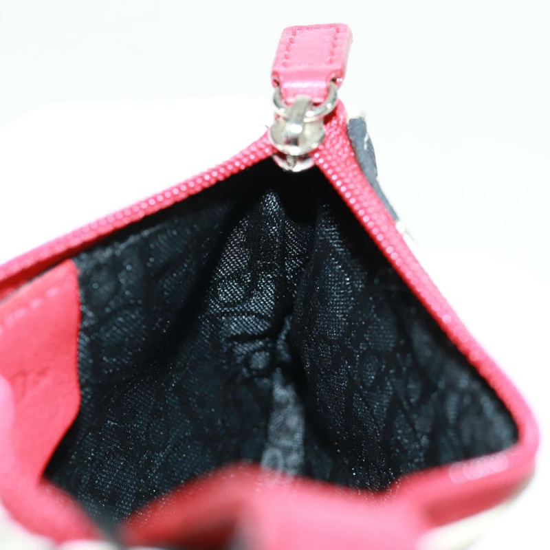 【日本直送】Christian Dior Hardcore 馬鞍形手拿包帆佈白色銀色正品 168201V-18