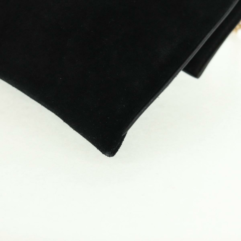 【日本直送】GUCCI Taiga Head Chain Bag 麂皮黑色金色 005 0808 Auth ki6359V-17