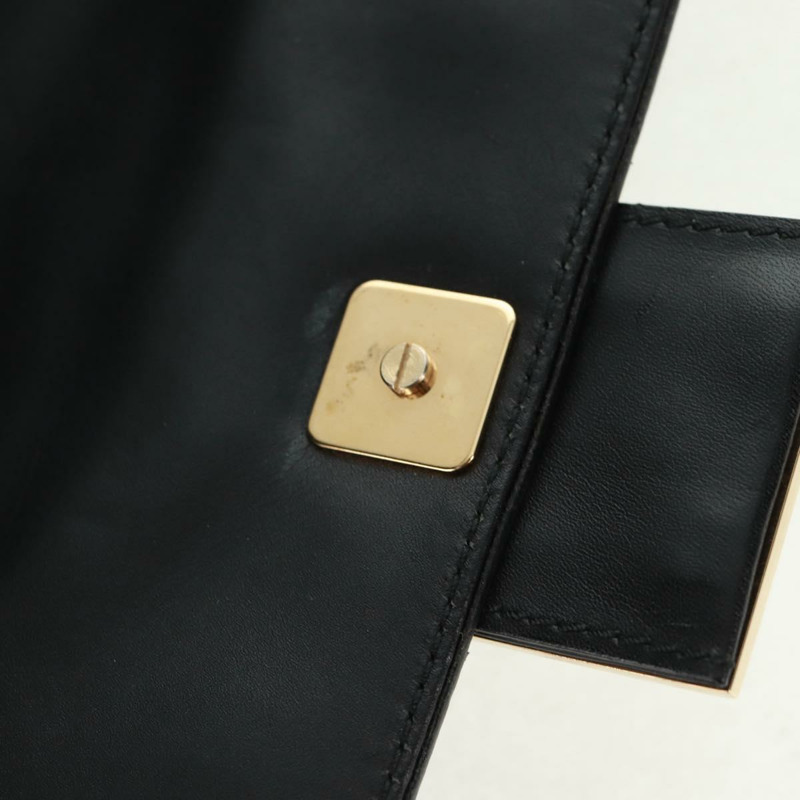 【日本直送】GUCCI Taiga Head Chain Bag 麂皮黑色金色 005 0808 Auth ki6359V-19