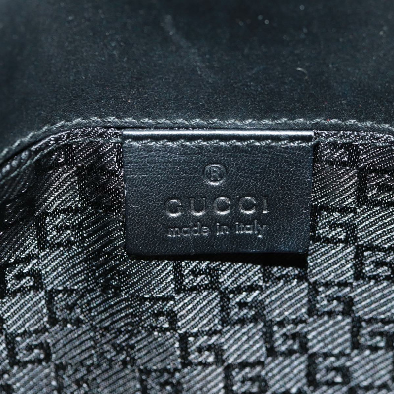 【日本直送】GUCCI Taiga Head Chain Bag 麂皮黑色金色 005 0808 Auth ki6359V-21