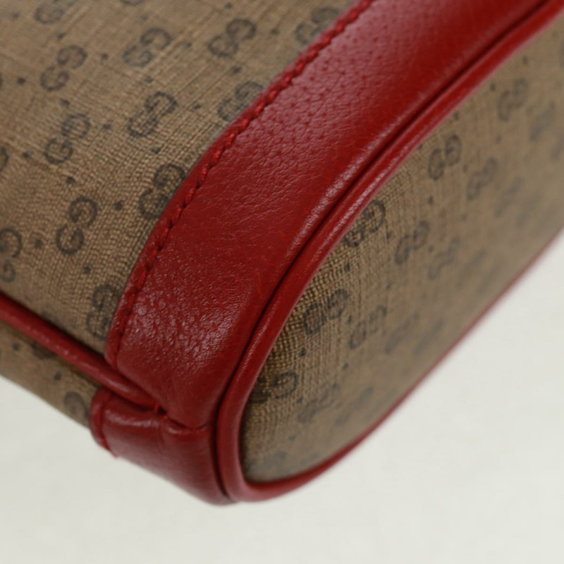 【日本直送】GUCCI 哆啦A夢迷你GG Supreme單肩包 PVC 米色 金色 647801 正品 168092M-16