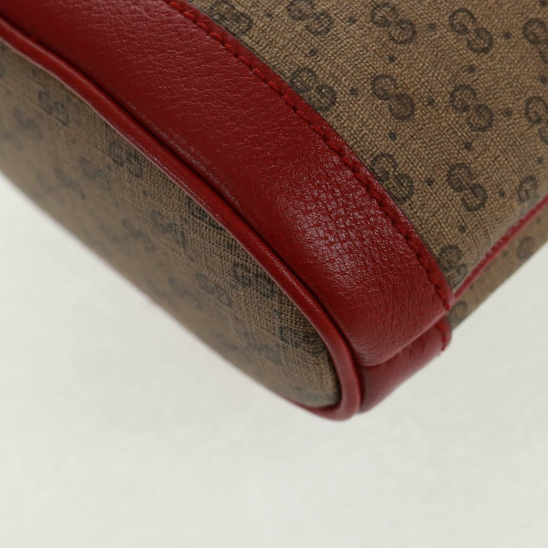 【日本直送】GUCCI 哆啦A夢迷你GG Supreme單肩包 PVC 米色 金色 647801 正品 168092M-17