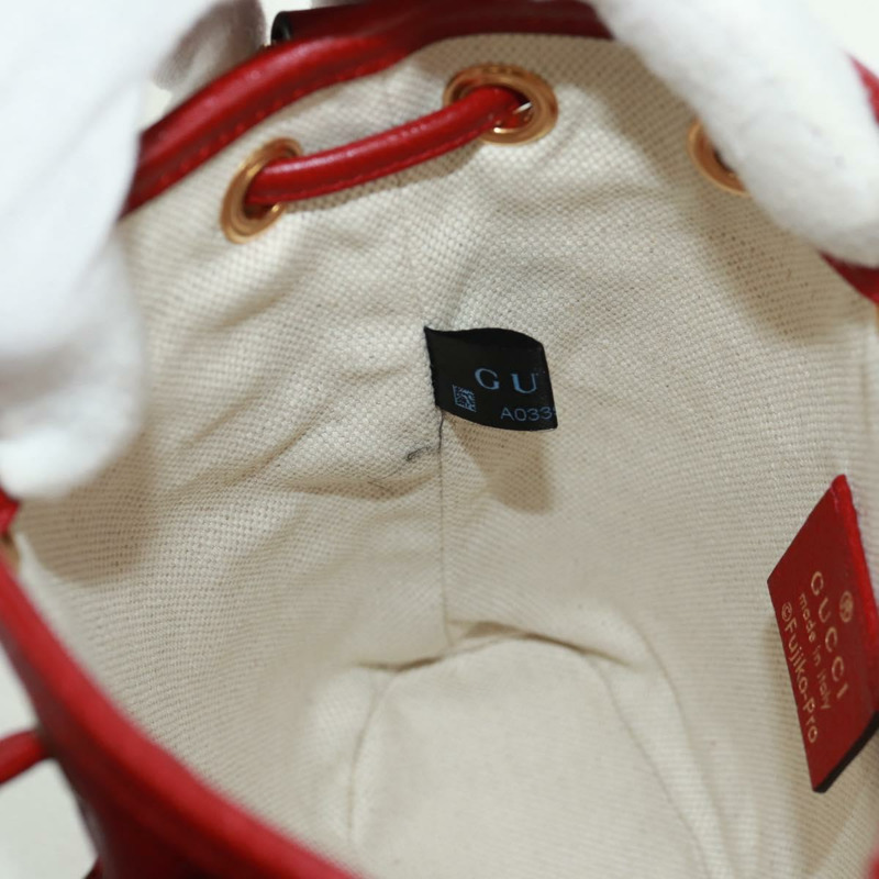 【日本直送】GUCCI 哆啦A夢迷你GG Supreme單肩包 PVC 米色 金色 647801 正品 168092M-20