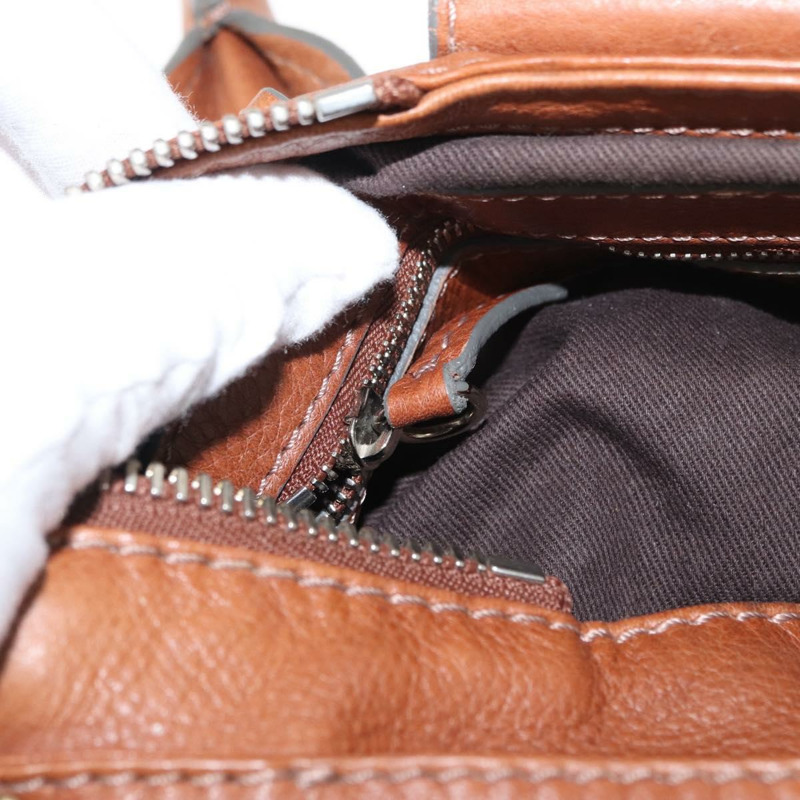 【日本直送】Chloe Paddington 手提包 真皮 棕色 金銀色 正品 ka1826SAV-25