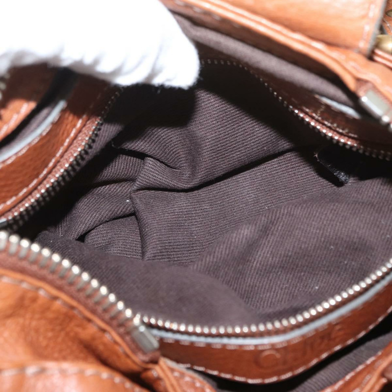 【日本直送】Chloe Paddington 手提包 真皮 棕色 金銀色 正品 ka1826SAV-26