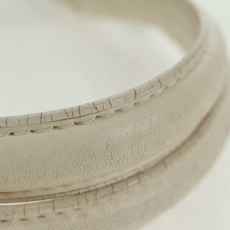 【日本直送】Christian Dior Trotter 浪漫鏈條手提包 PVC 白色銀色 正品 168342V-7