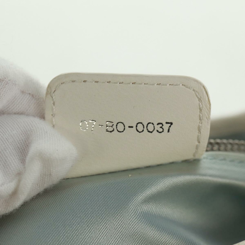 【日本直送】Christian Dior Trotter 浪漫鏈條手提包 PVC 白色銀色 正品 168342V-10