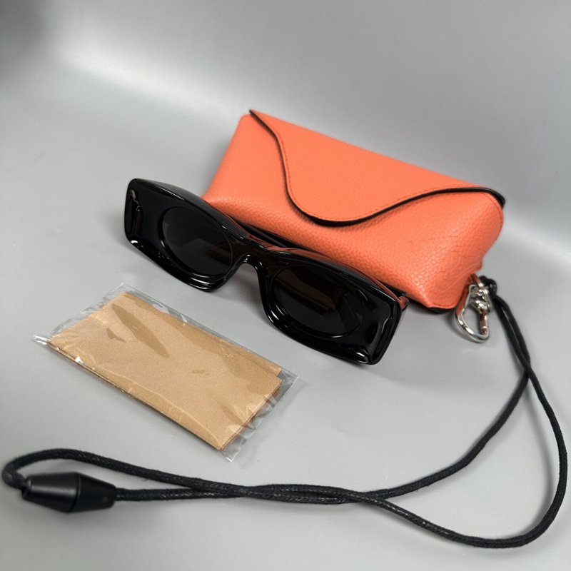 【潮人必備😎大全套✨全網最低價】羅意威LOEWE秀款Paula‘S系列黑色墨鏡太陽鏡-5