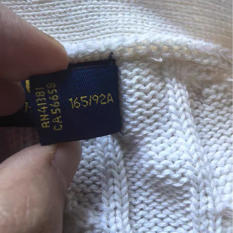 【96新 ✨ 全網最低價！】Ralph Lauren 白毛衣開衫 M碼-7